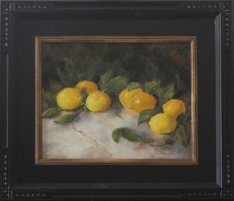 Lemons, Leaves, and Linens by artist Celeste Smith